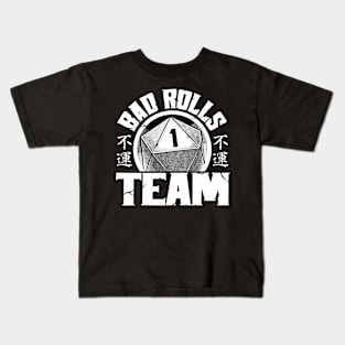 RPG - Bad Rolls Team Kids T-Shirt